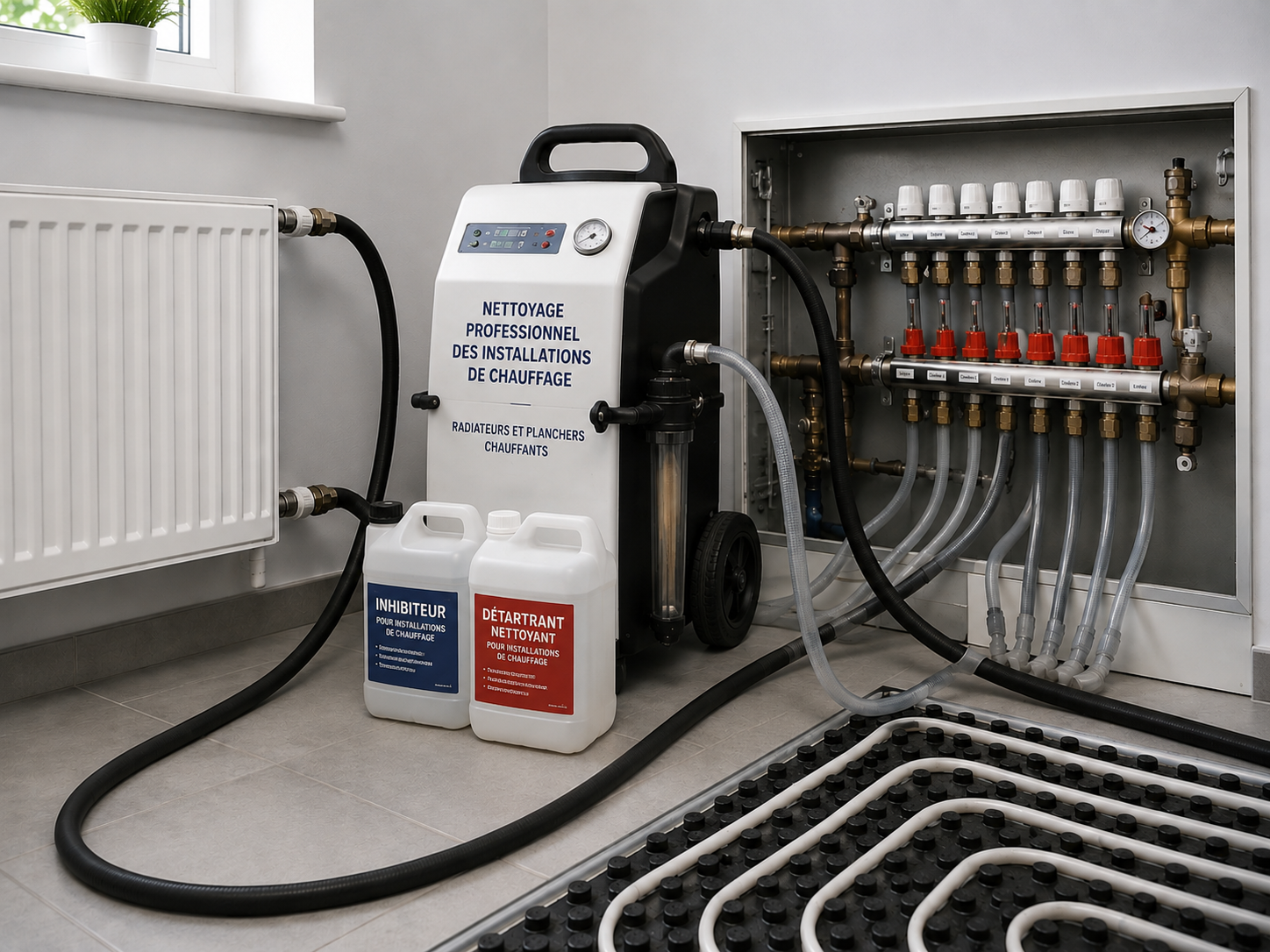 Entretien et nettoyage des installations de chauffage